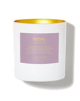 Royal - Persona Collection (White & Gold) - 8oz/227g Coconut Wax Blend Glass Jar Candle - Key Notes: Plum, Cassis, Iris