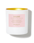Soloist - Persona Collection (White & Gold) - 8oz/227g Coconut Wax Blend Glass Jar Candle - Key Notes: Turkish Rose, Black Currant, Muhuhu Wood