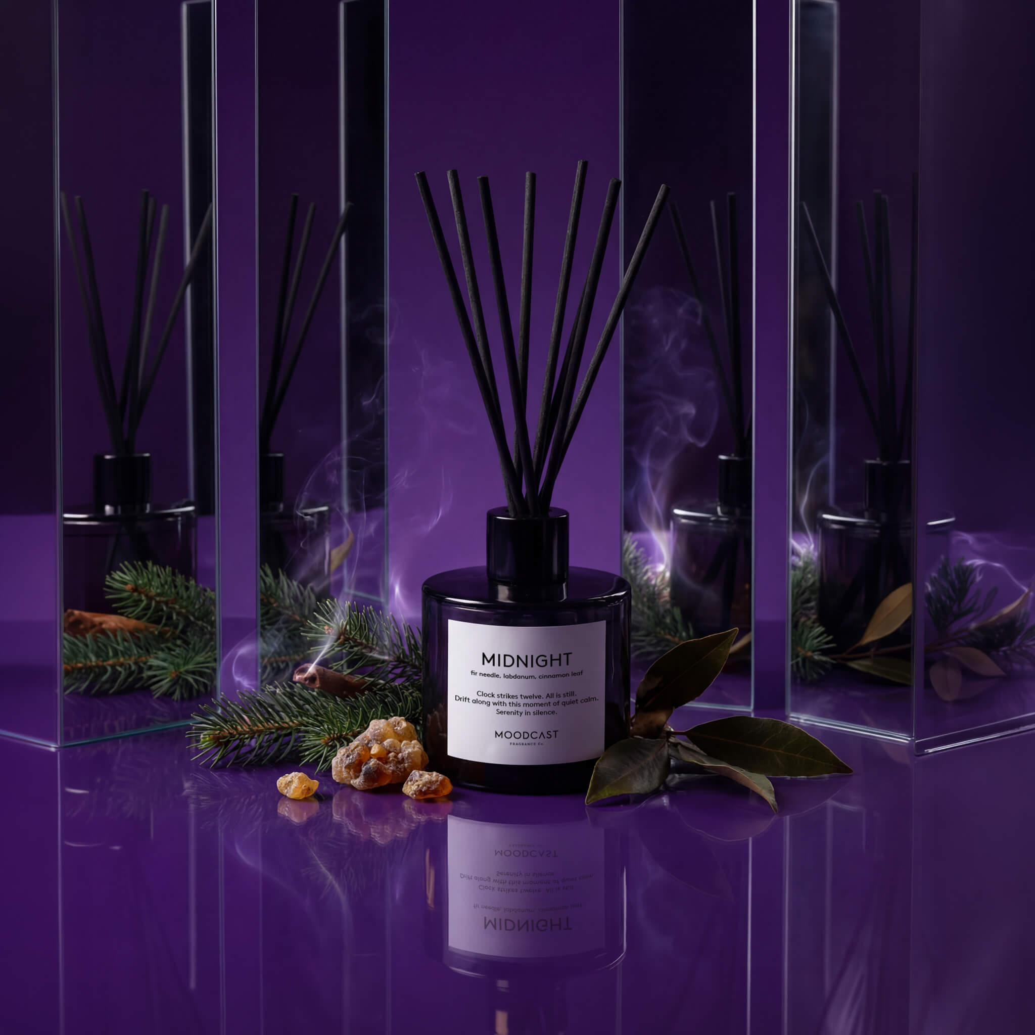 Midnight | Black & White Diffuser – Moodcast Fragrance Co.