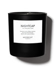 Nightcap - Night & Day Collection (Black & White) - 8oz/227g Coconut Wax Blend Glass Jar Candle - Key Notes: Rum, Black Plum, Tonka