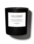 Sun Shower - Night & Day Collection (Black & White) - 8oz/227g Coconut Wax Blend Glass Jar Candle - Key Notes: Dewy Leaves, River Rock, Moss